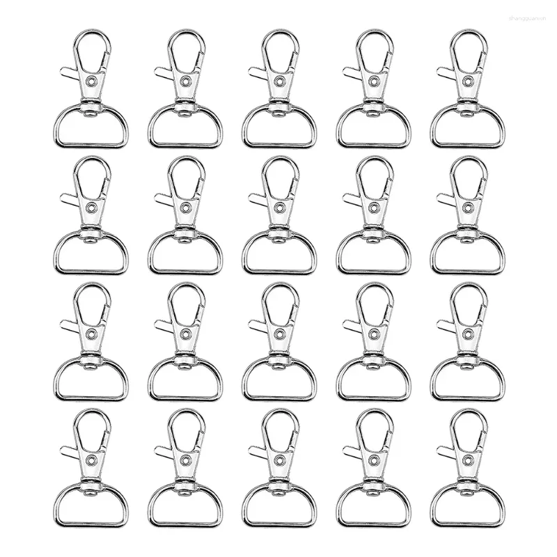 Portachiavi da 20 pezzi Twist Locks Cangola Snap hooks Premium Clip clip gancio per progetti di cucito