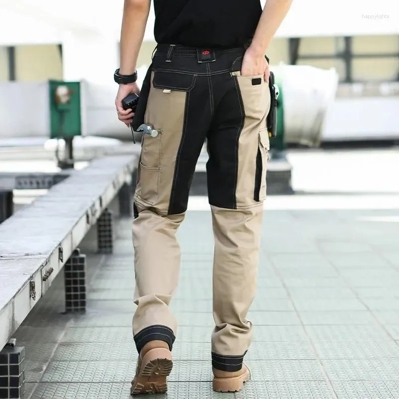 Mens Multi Pocket Cargo Work Hiking Pants Men With Knee Pads For Outdoor Hiking And Jogging From Happylights 63.2 DHgate.Com