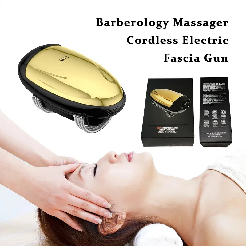 Lindaiyu Barberology Massager Cordless Electric Gun Body Vibration Vibration Testa ESERIZZARE FITNESS RICELO CHE COSA USB 240426