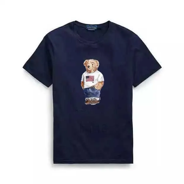 Camisetas masculinas polos urso camiseta por atacado de alta qualidade 100% algodão urso de algodão camiseta curta camiseta camisetas EUA5ovi