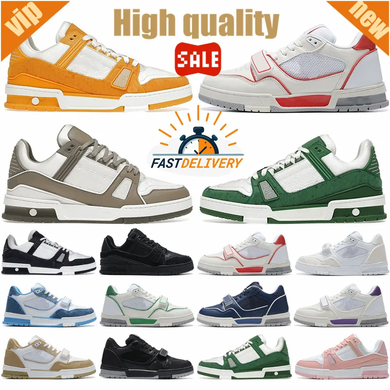 Designer Sneaker décontracté pour les hommes Running Trainers Trainers extérieurs chaussures Platform de haute qualité chaussures en cuir plat unisexe confortable luxe 36-45 BigSize 2024