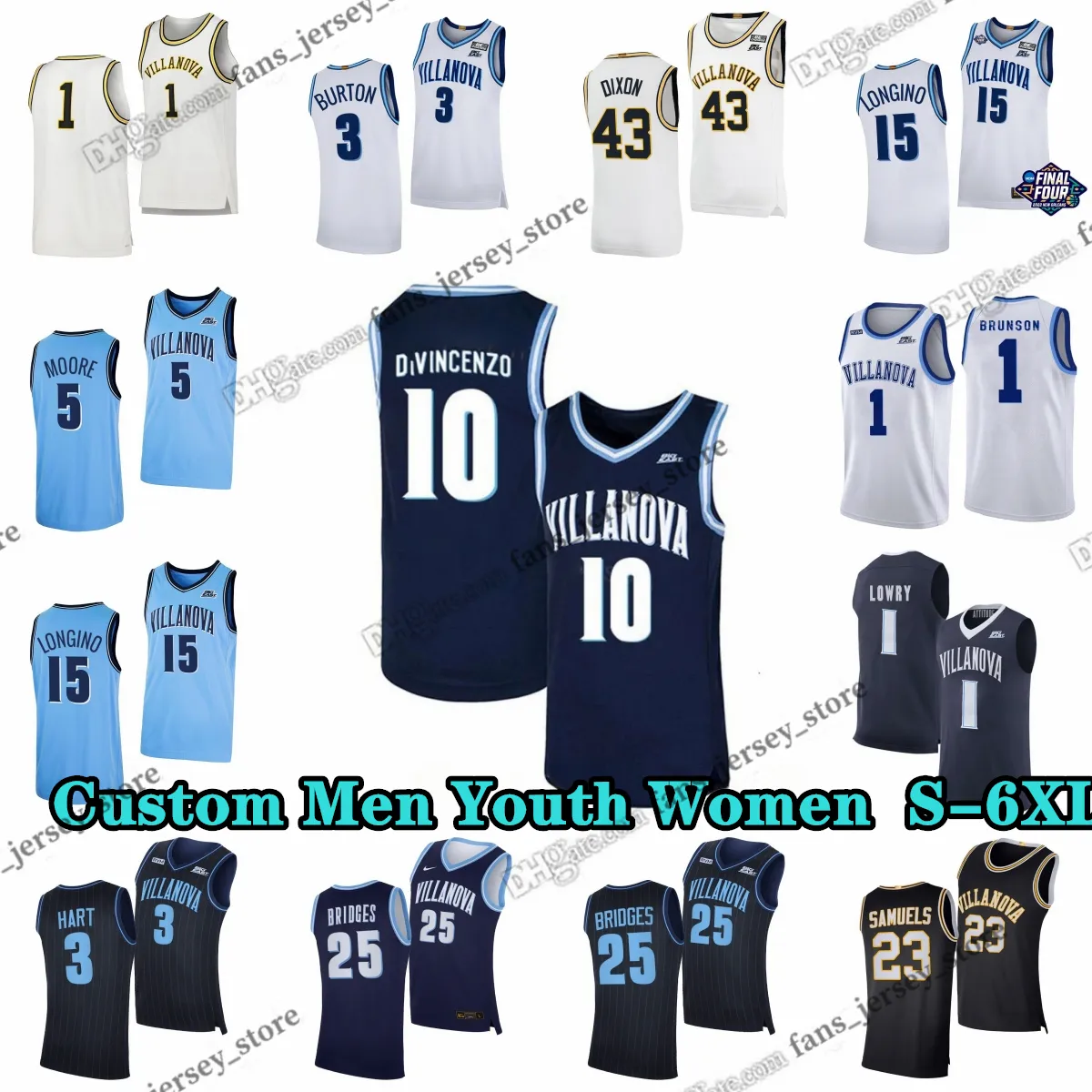 Save Big on Bulk Villanova Wildcats Jersey Villanova Wildcats College  Basketball Jersey: Various Players Sizes S 6XL Show Your Team Pride  Best