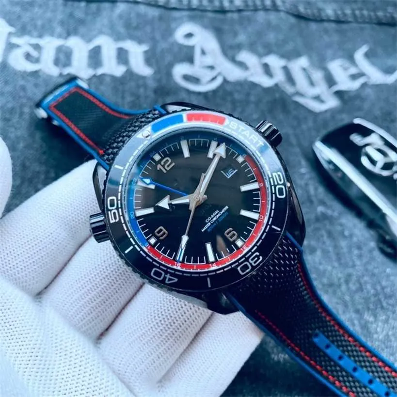 Watch Watches AAA vs Haima 600 Deep Sea Black Heren volledig automatisch mechanisch horloge rubber keramische heren Waterdichte horloge SK5J