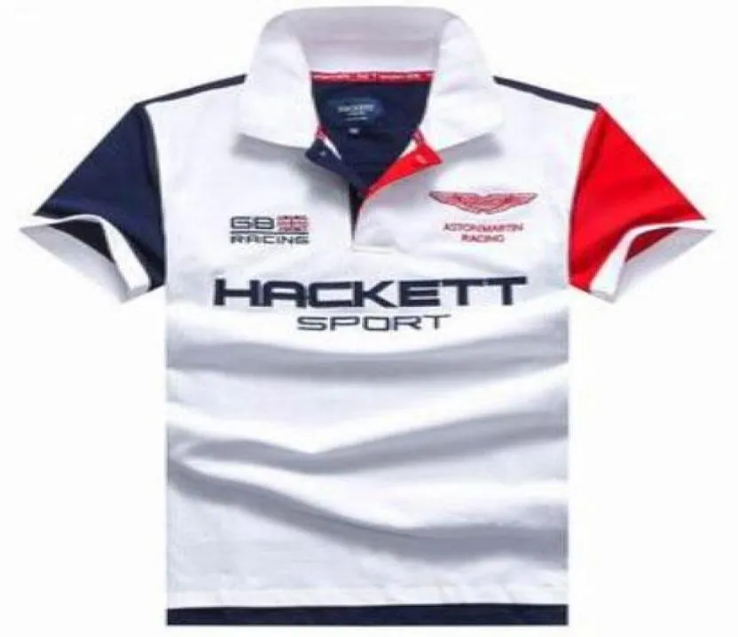 Новая 2017 New Fashion Hackett Sport Clothing HKT Racing Men Polo Рубашка для летнего стиля Поло Рубашки с коротким рукавом Лондон Брит Polos2133811