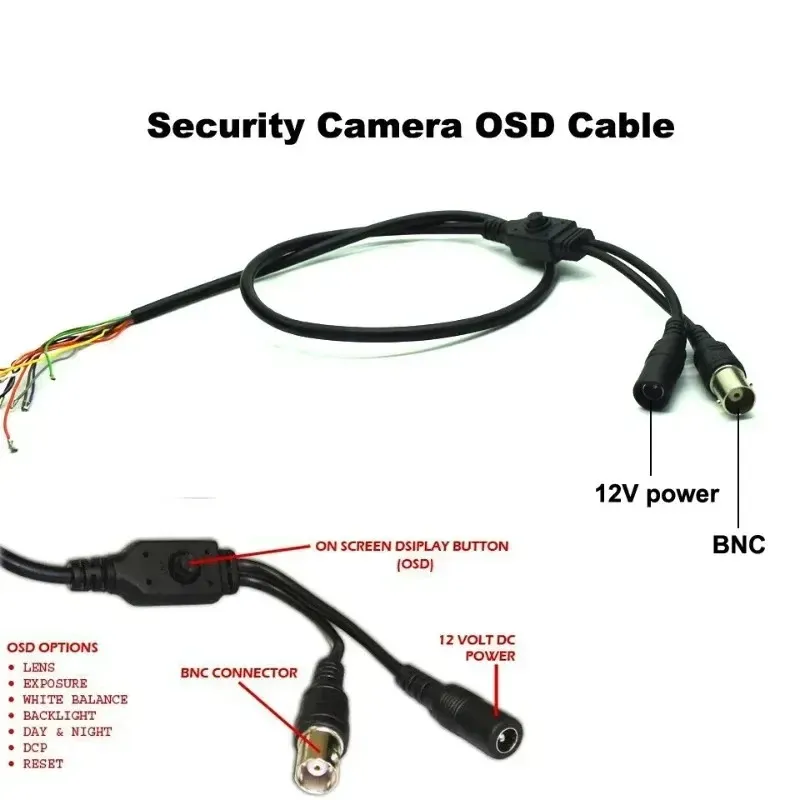 NIEUWE 1/2PCS OSD-kabel voor Sony Effio-E-camera of andere camera-ondersteuning OSD-functie AHD analoge camerakabel voor Sony Effio-E Camerakabel