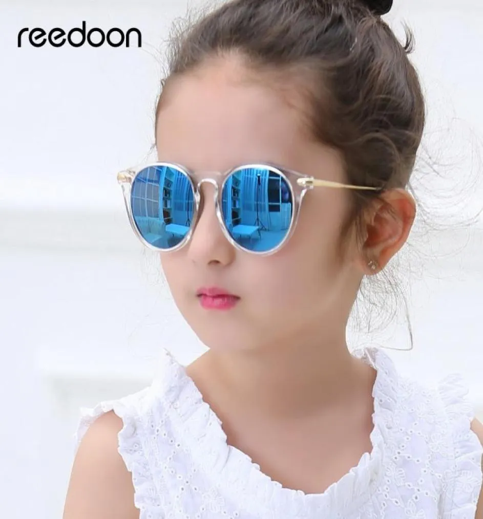 Reedoon Kids Sunglasses модные поляризованные зеркало UV400 HD Lens Metal рама детские очки милые для девочек мальчики Oculos infantil 2958 C7537263