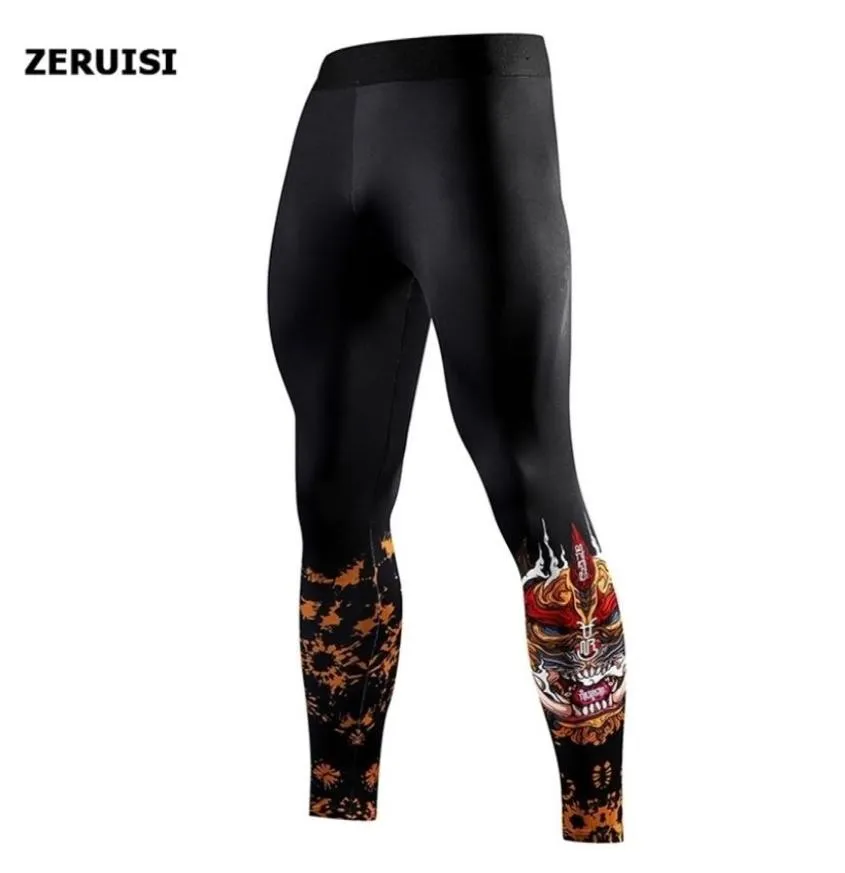 Compressiebroeken lopende broek mannen training fitness sportswear leggings gym jogging broek mannelijke yoga bottoms y2007015598099