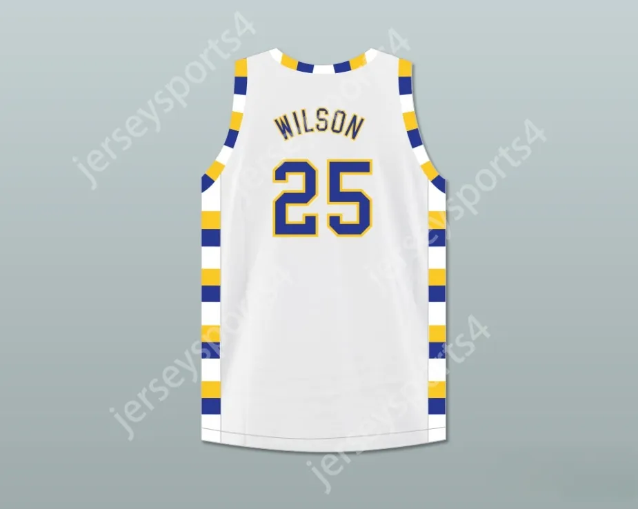 Özel Nay Gençlik/Çocuklar Ben Wilson 25 Simeon Kariyer Akademisi Wolverines Beyaz Basketbol Forması 3 En İyi Dikişli S-6XL
