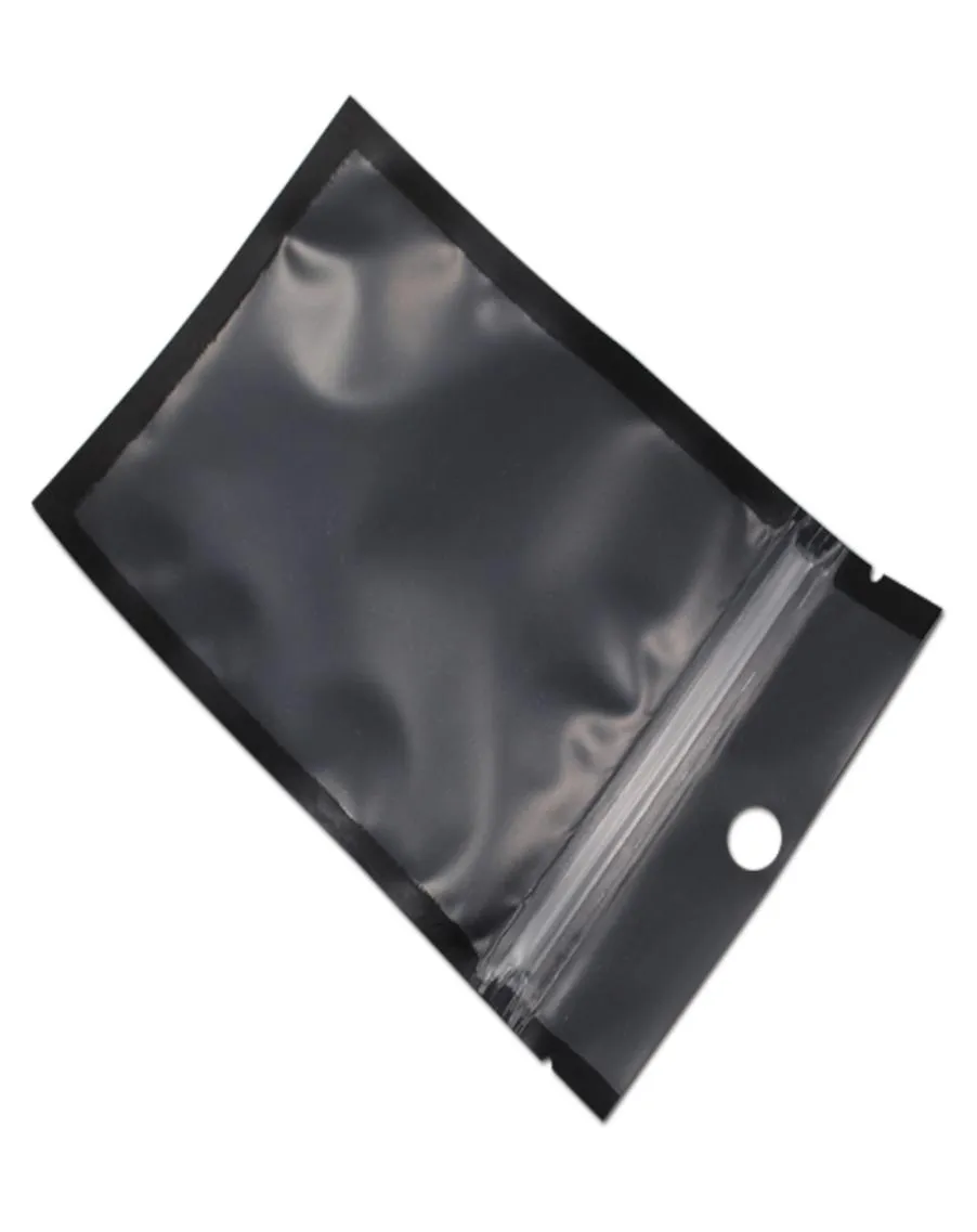 Plastic zakken Hersluitbaar Pouch Sieraden Pakket Pakket Kleine Grip afdichting Hanggat Mat Clear Zip Sachet 200pcSlot4103442