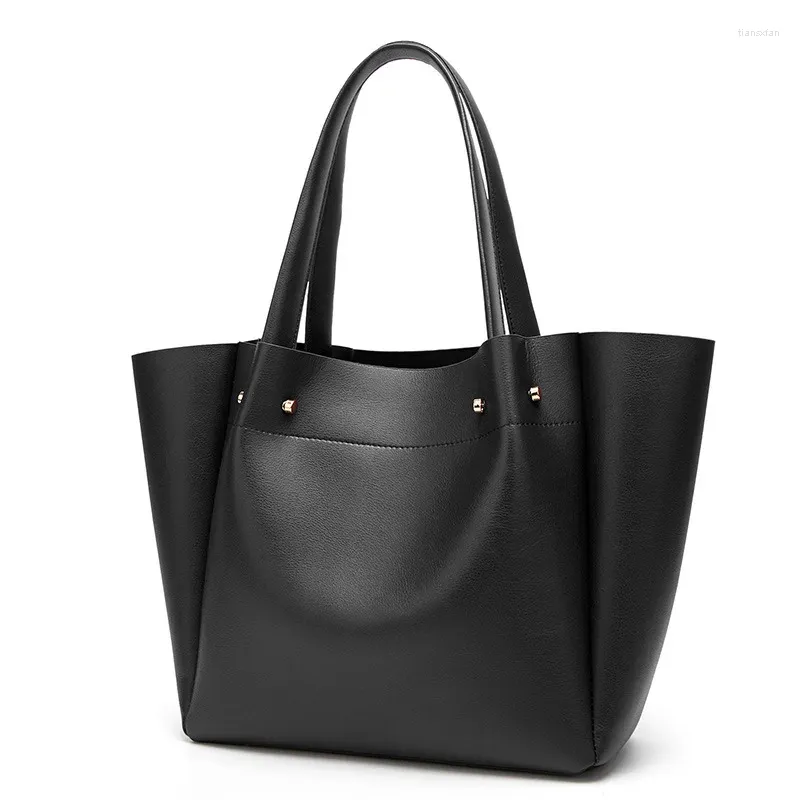 Sac Women épaule 2024 Litchi Grain Pu Le cuir à main en cuir de grande capacité