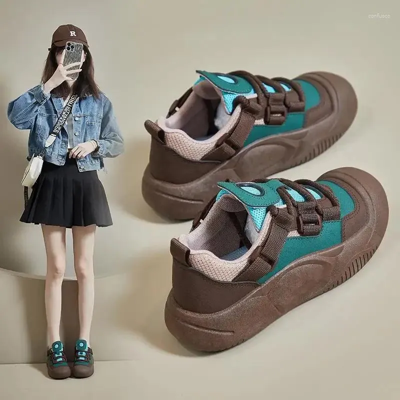Chaussures décontractées Sneakers pour femmes 2024 Étudiant de lycée automne