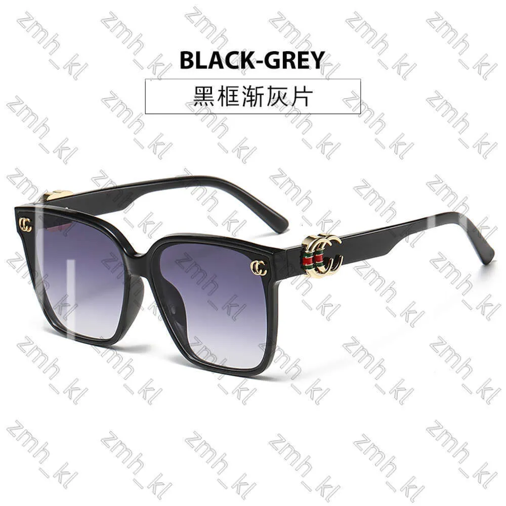 2024 Designer Cucci Sunglasses 2024 New G Family Large Frame Square Womens Trendy and High End Instagram Popular Plain Street Photo Showcase Face Small 692