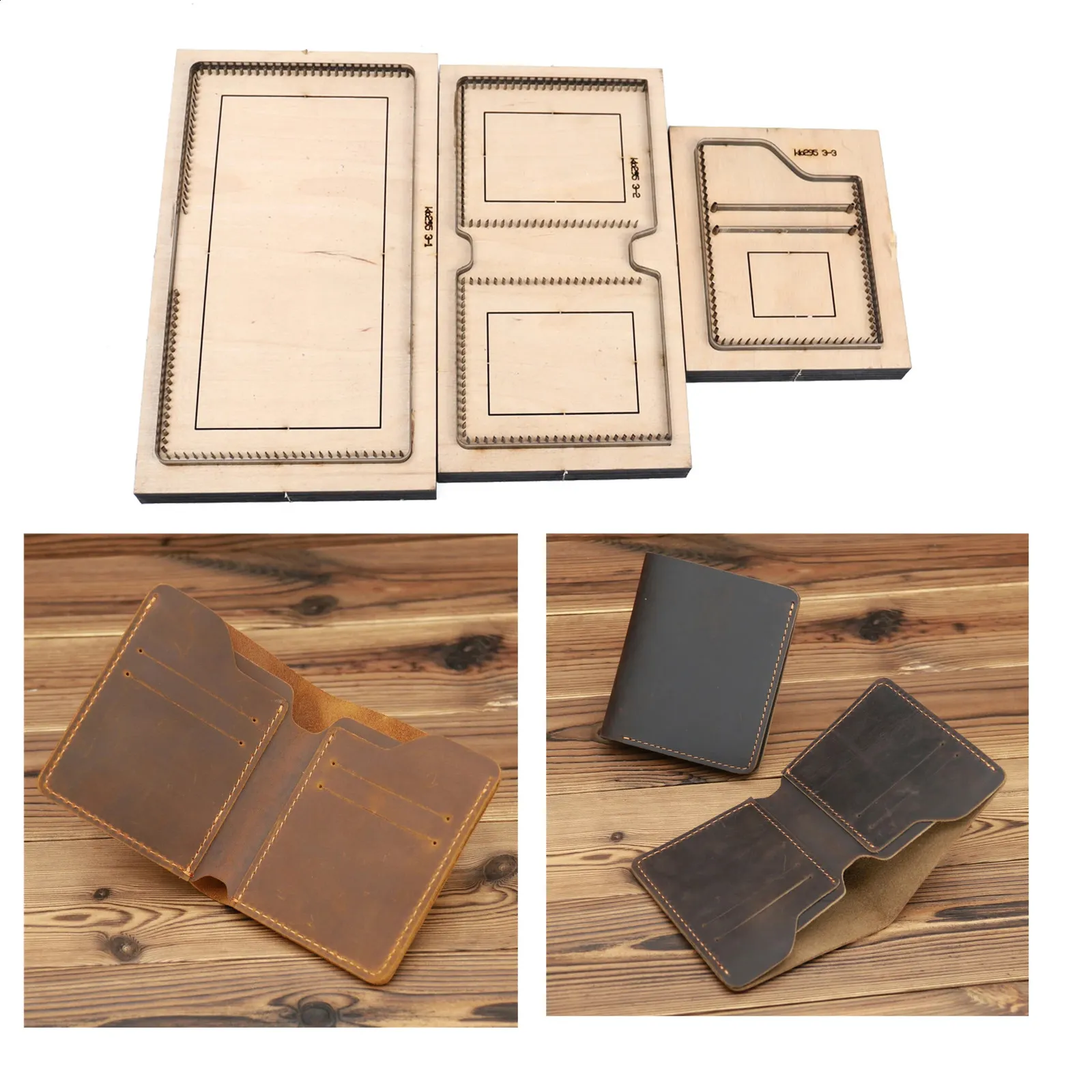 DIY Leather Craft Simple Cardholder Wallet يموت سكين العفن المعدني جوفاء الأداة لكمة الشفرة 9.5x11cm 240418