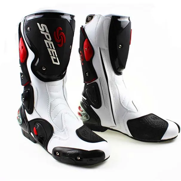 Profesjonalne nowe zimowe buty rowerowe jazdy na motocyklu skórzane wodoodporne buty wyścigowe 00110594181219