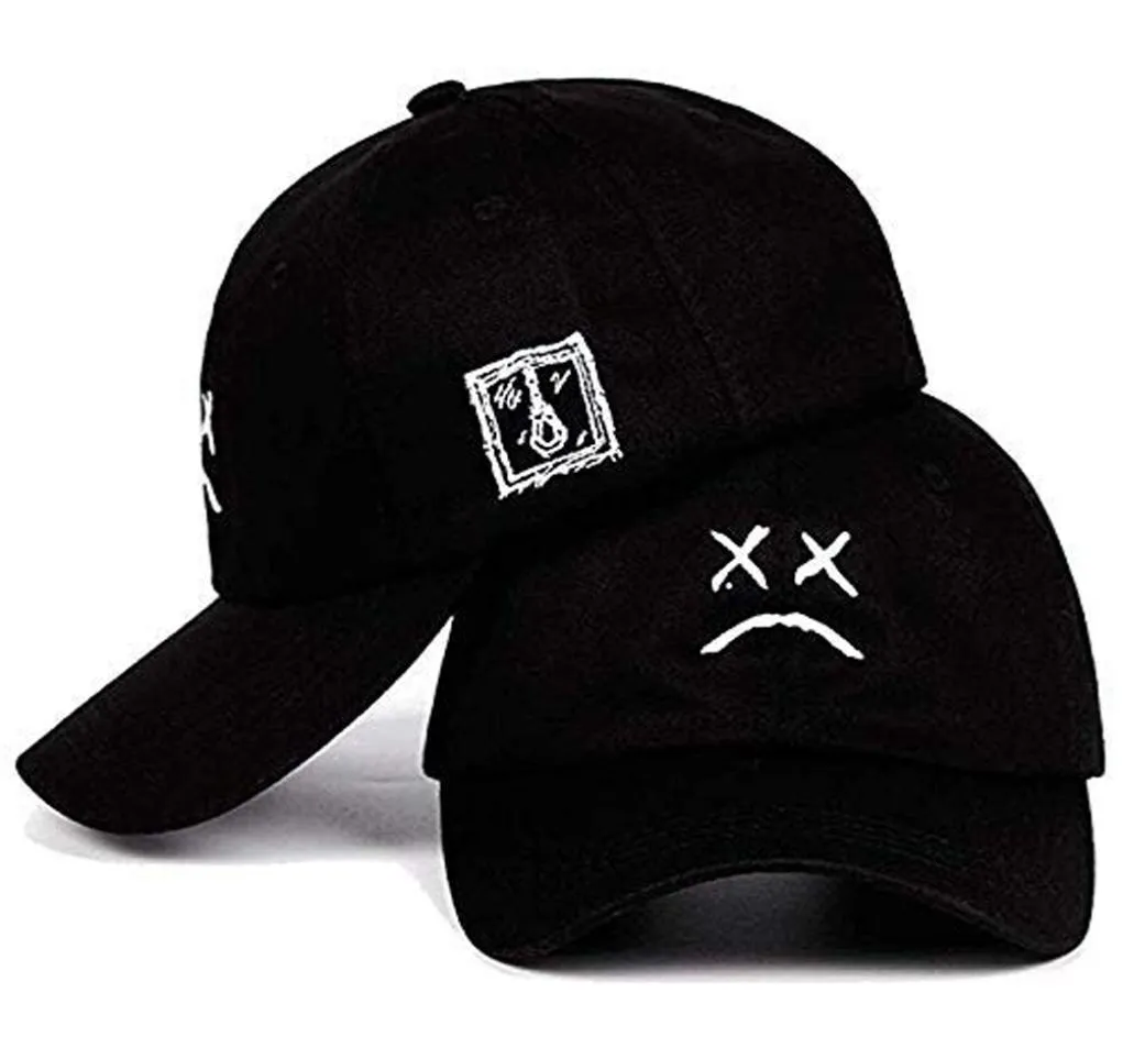 Lil Peep Dad Hat Sad Boy che piange faccia da baseball berretto da baseball ricamato Cappello di cotone per esterno Capo causale Hip Hop Snapback Hat9353314