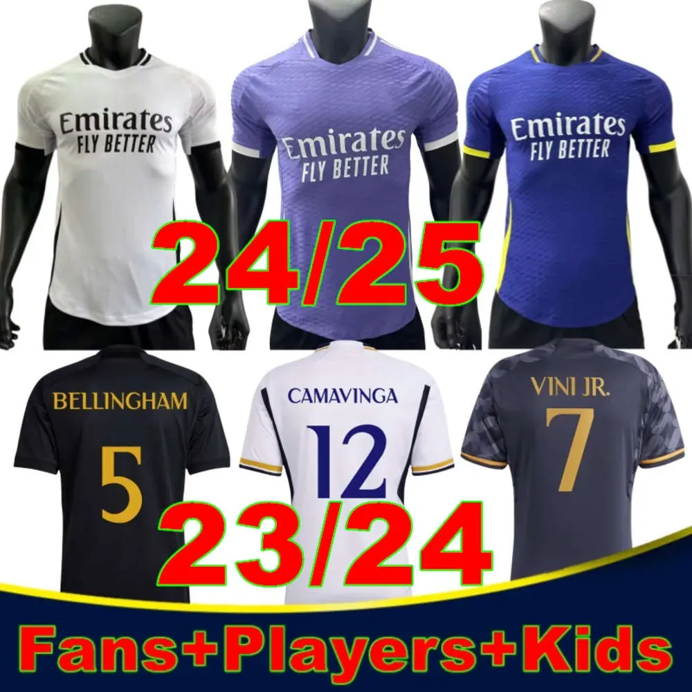 23 24 fans spelarversion Arda Guler Soccer Jerseys Vini Jr Kits Rodryo Camisetas de Futbol Real Madrids Bellingham 2023 2024 Kids Football Shirt målvakt 3xl 4xl