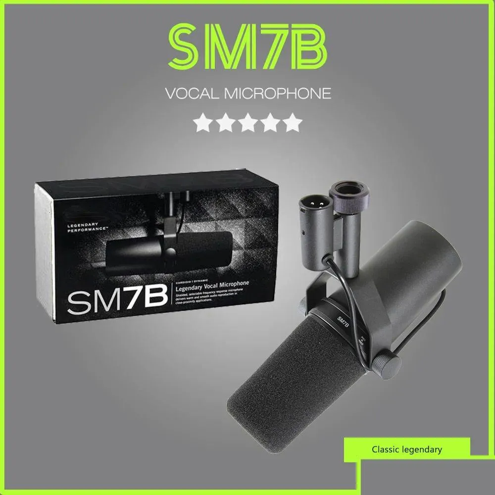 Microfoons Mars Cardioid Dynamische Microfoon SM7B 7B Vocal Selecteerbare frequentierespons voor Live Stage Podcasting 231117 Dr Dh50m