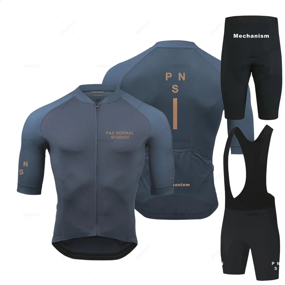PNS Road Cycling Jersey Set voor heren fietskleding zomer PAS -team kleding kort mouwen uniform ropa de ciclismo hombre 240425