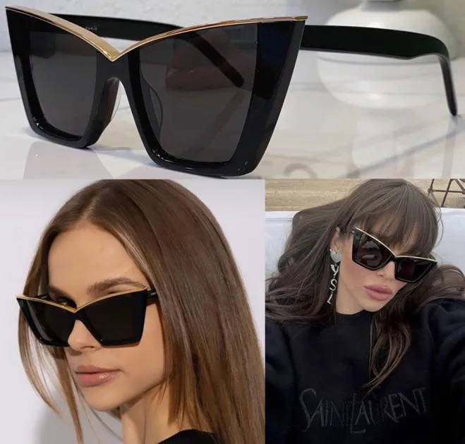 Damenparty Sonnenbrille SL 570 Luxus Designer Urlaubsbrillen Damen Stufe Stil hochwertiger Mode -Katze Augenrahmen Größe 5717143730985