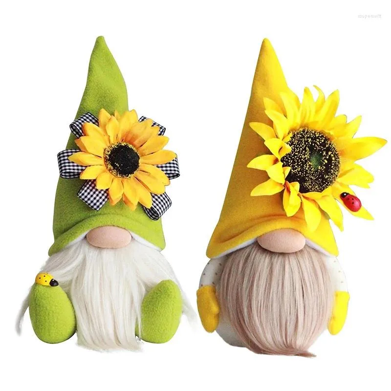 Dekorative Figuren Sonnenblumen Hummel Biene gestreiftes Gnom skandinavische tomte nisse schwedische Honig Elfs Haus Plüsch