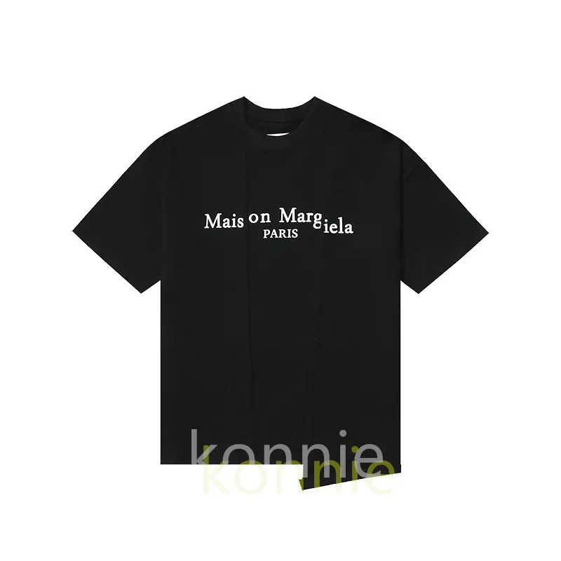 Margiela -ontwerper MM6 Mens T -shirts mode ademende katoenen korte mouw t -shirts alfanumerieke print streetwear shirt zomer dames tee mm6 klassieke kleding