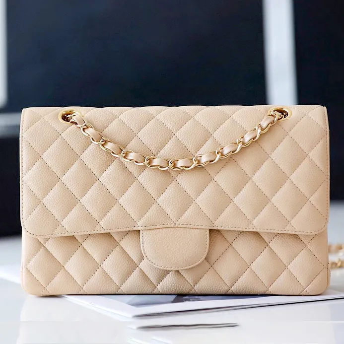Luxury Gold Chain Quilted Designer Bag Classic Flap Lambskin Caviar Clutch Tote Crossbody Shoulder Bag