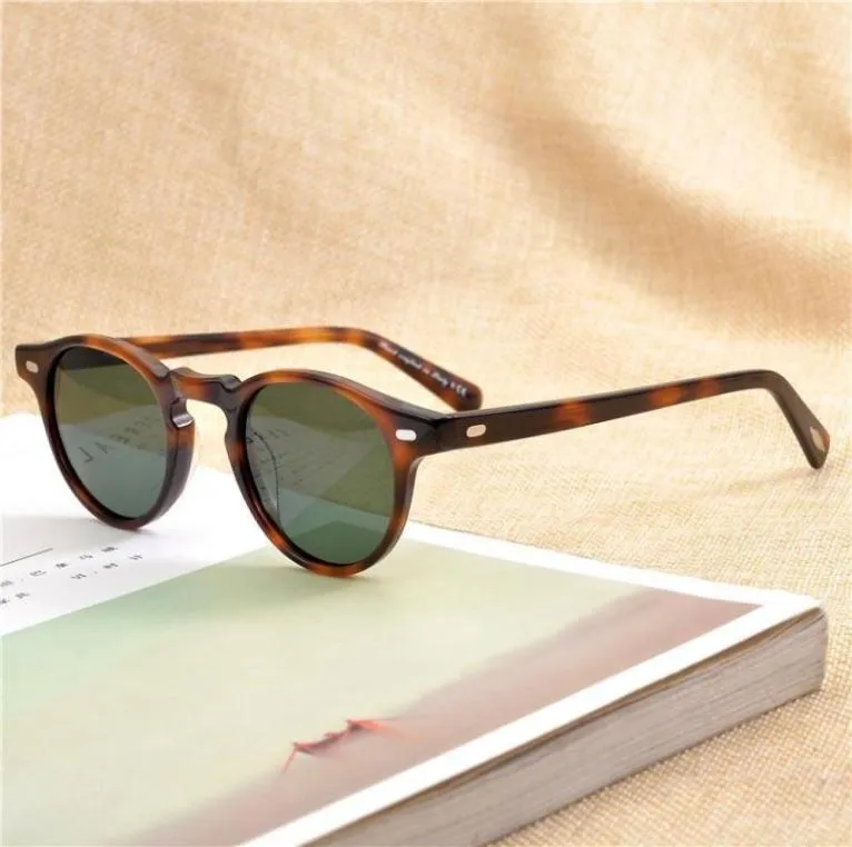 Gregory Peck varumärkesdesigner män kvinnor solglasögon vintage polariserade solglasögon ov5186 retro solglasögon ov 518618824446