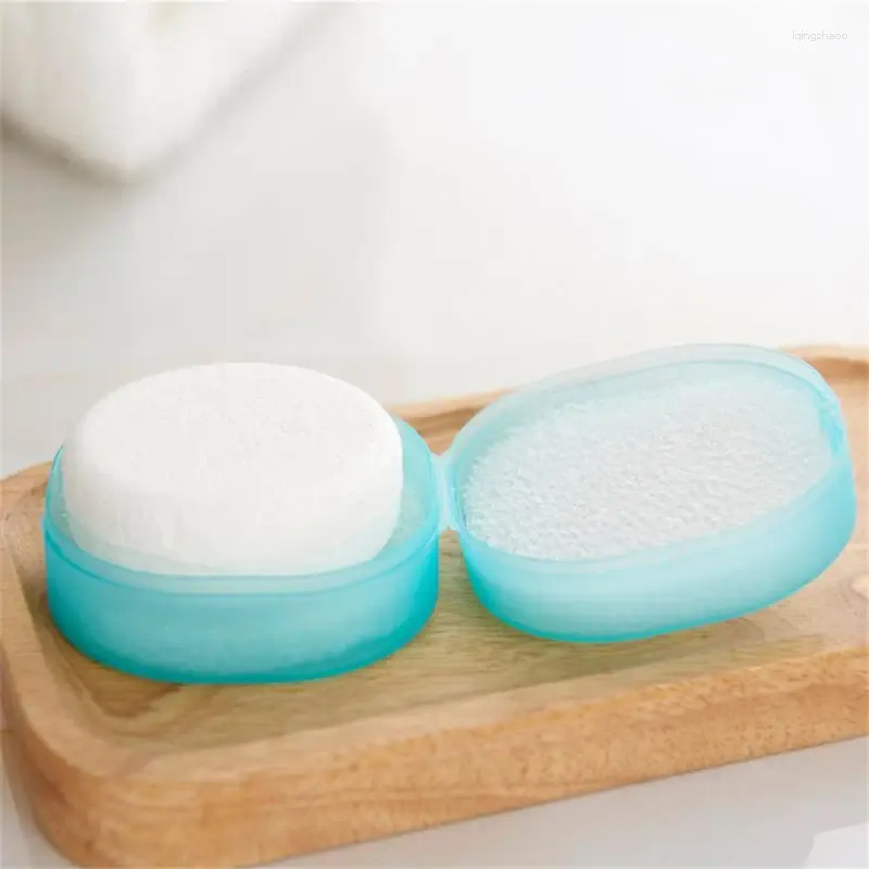 Opslagflessen Soap Plank Tel Plastic Mini Waterdichte stofvrije draagbare badkameraccessoires Dish Lek Lek Proof met deksel afgesloten kas