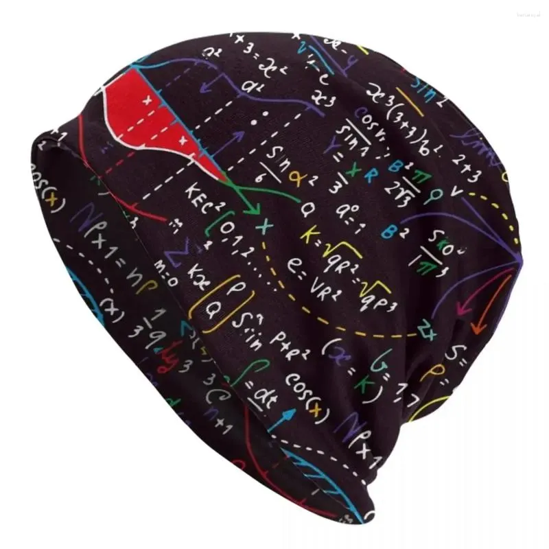 Berets Mathematics Formeln Mathematik Zahlen warm gestrickte Cap Fashion Motorhut Herbst Winter im Freien Mützenhüte für Unisex Erwachsene