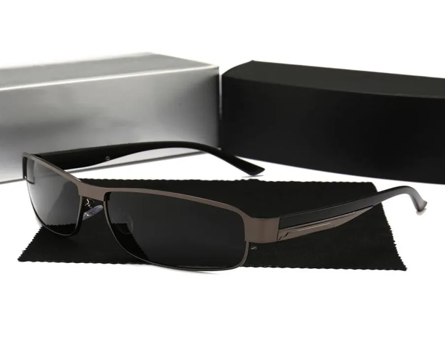 Unisex Sun Glass Hållbart guld Silver Metal Frame Private Label Pilot Shades Solglasögon med Box5335183