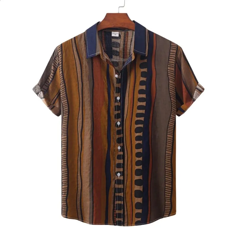 Polo t-shirt voor mannen shirts hoogwaardige heren luxe kleding t-shirts man tiki mode blouses sociaal Hawaiian 240424