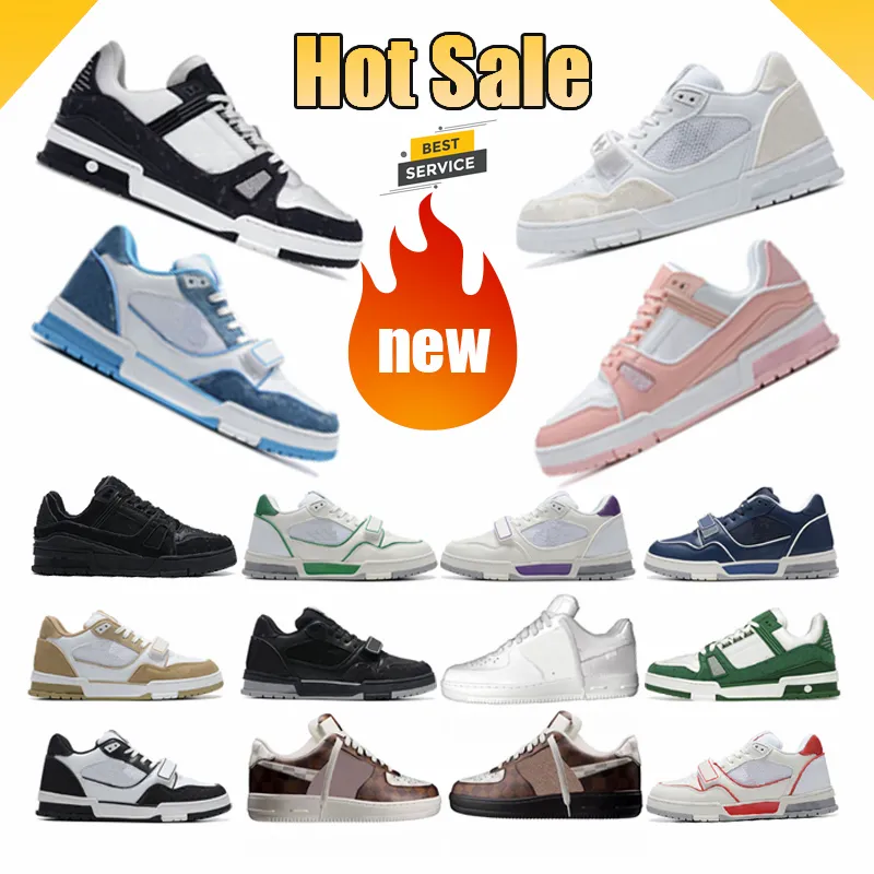 Men s Designer Sneakers Casual Leather Trainers Low Top Platform Shoes White Green Red Blue Outdoor Sneakers Women s Sneakers Various Sizes