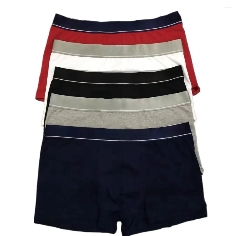 Underpants M -2xl Brindável CottonShorts Letas elásticas Logotipo da cintura Men's Underwear 3D Bolsa Boxer