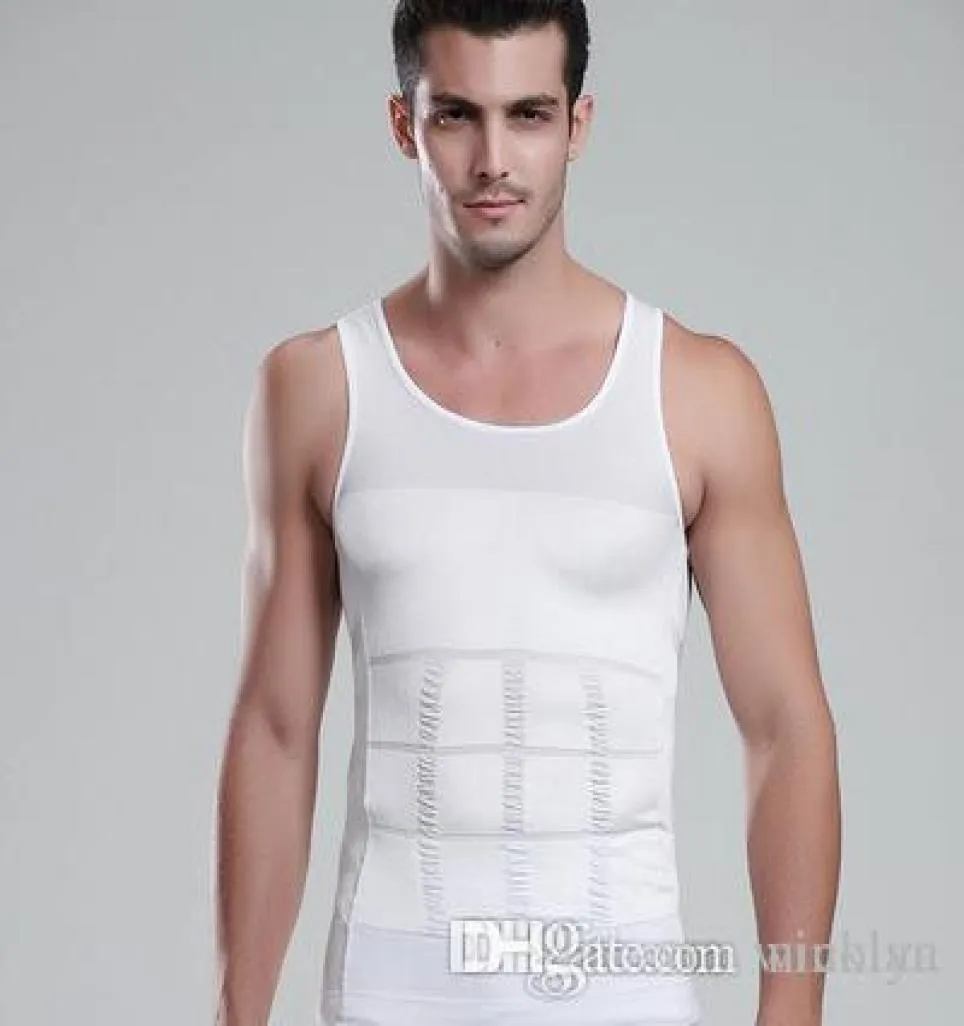 Men039s Slimming Tank Tops Body Shaper Belly Sous-vêtements Gitre Cortet Corpression Body Body Body Souswear9802225