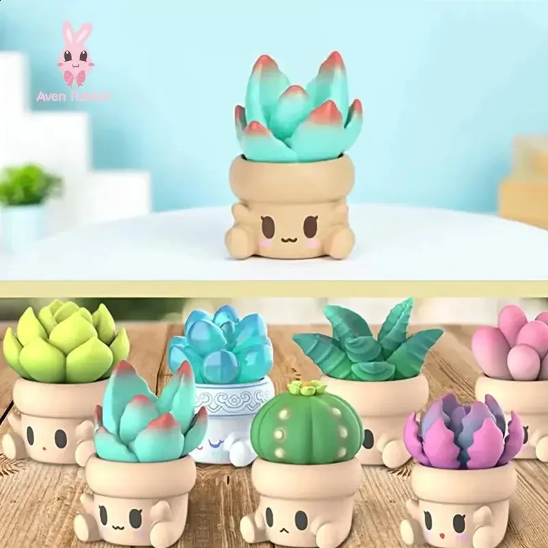 PENPOT Hugging Succulents Series 2 Mystery Box Toys Kawaii Caja Misteriosa Mistery Blind Action Figure Cute Birthday Gift 240426