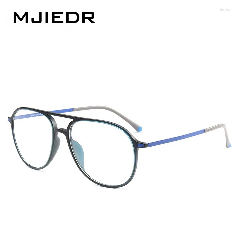 Marcas de gafas de sol Mjiedr Fashion Plastic Steel Puente Doble anteojos Hombres coloridos Mujeres Prescripción marco óptico Espectáculos retro