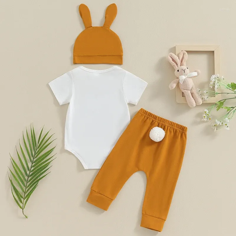 Наборы одежды рожденная девочка мальчик пасхальный наряд с коротки