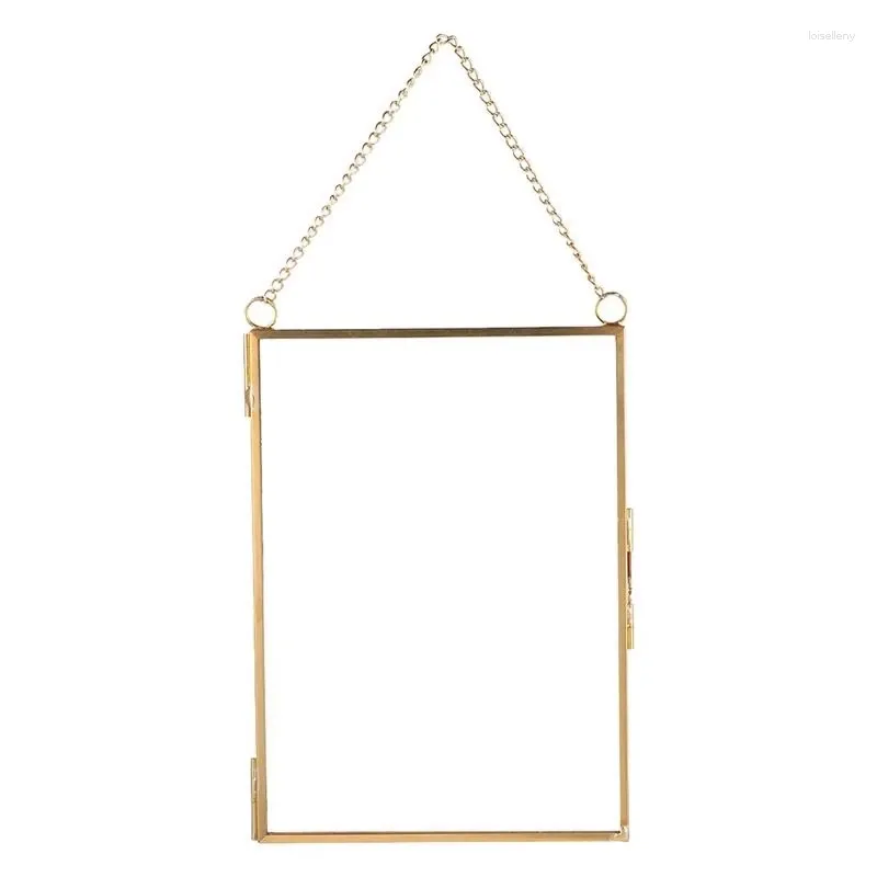 Sieraden zakjes hangende glas po prame specimen clip decoratieve fotolijst houder frames wanddecoratie a