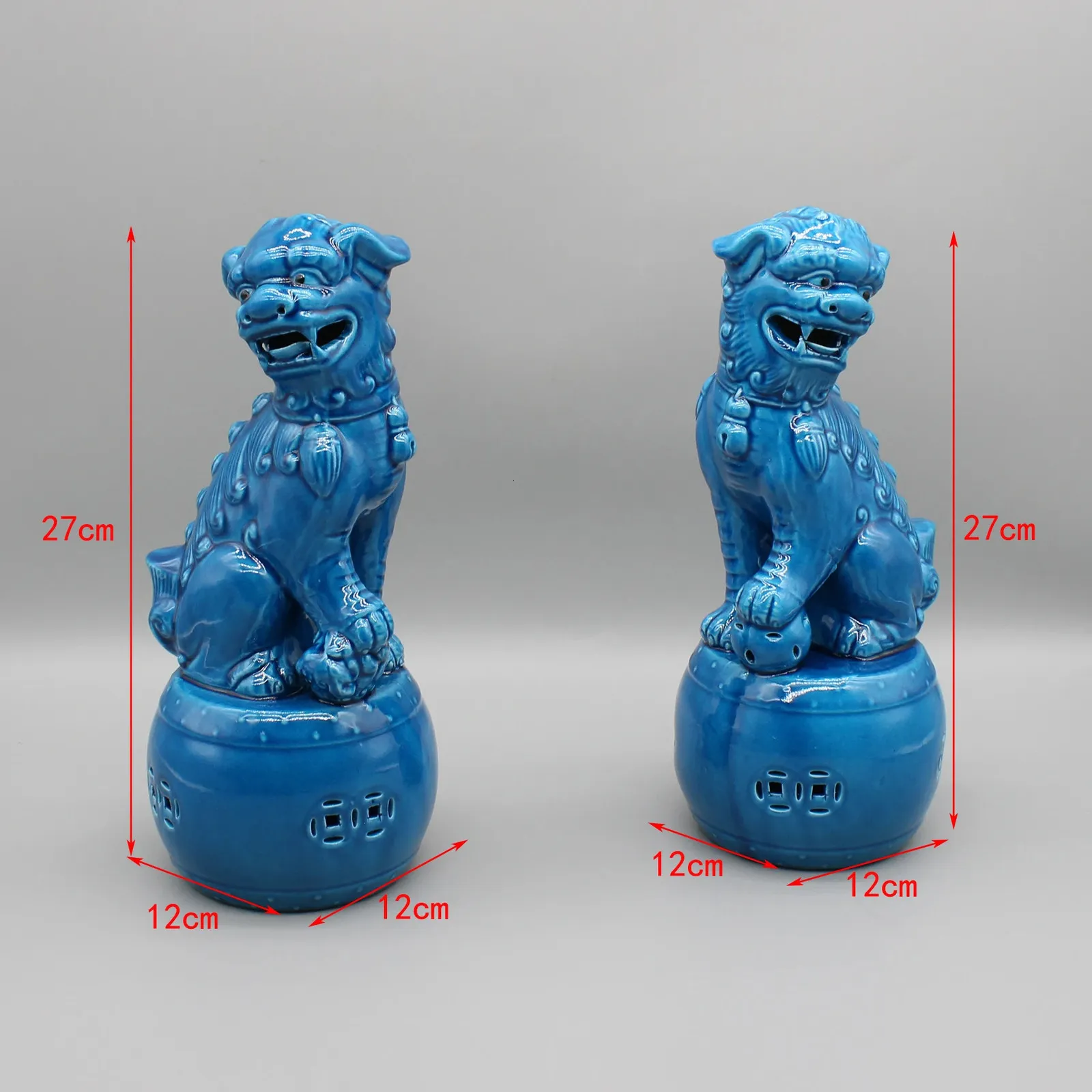 Pair Of Foo DogsFu Dogs Buddha Dogs Chinese Guardian Lions Ceramic  Sculpture 240429 From 101,21 € | DHgate