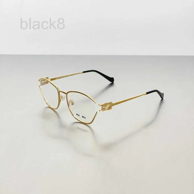 Fashion zonnebrillen Frames Designer Golden Silk Fine Edge Gentlewoman Liepglas frame 53uV White Moonlight Temperament Anti Blue Light Myopia Glazen frame