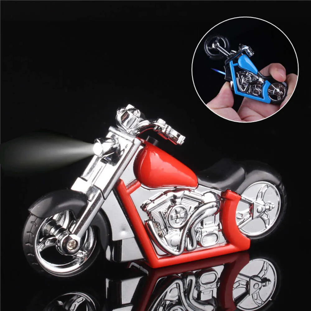 Motorcycle créatif sans gaz plus léger avec le butane de mode iatif portable léger sans cadeau pour hommes sans gaz