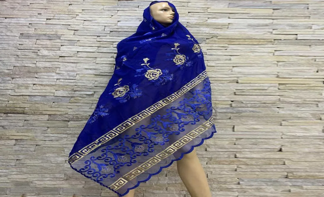 アフリカンコットンスカーフイスラム教徒のファッションセットヘッドスカーフネットターバンショールソフトインドの女性ヒジャーブラップウィンターBF180 Q08283332101
