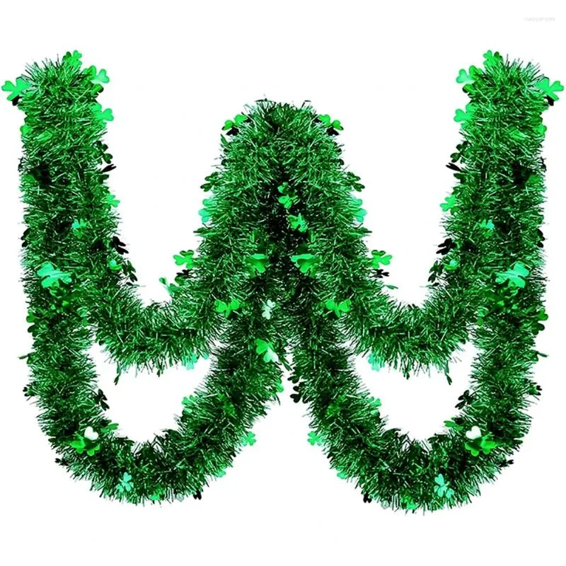 Декоративные фигурки Дня Святого Патрика зеленые шерстяные полосы фестиваля, украшение атмосфера, ирландская клевер подвеска 2024