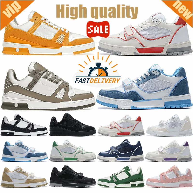 Sneaker de créateur décontracté pour hommes Running Trainer Shoe extérieure chaussures de haute qualité Platform de qualité cuir plat unisexe confortable luxe 36-45 BigSize 2024