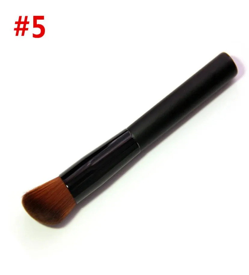 Makeup Brush Pincel Maquiagem Liquid Foundation Concave Flat Angled Brosse Tool Face Care Tool Black Color1020038