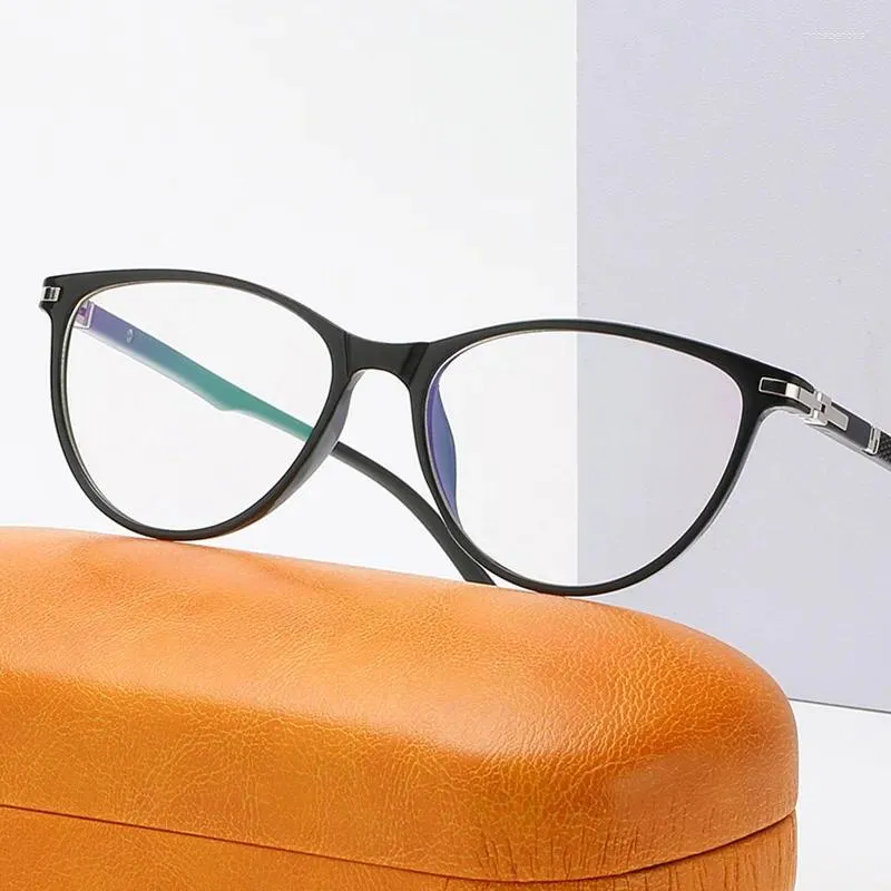 Sunglasses Frames Ultralight Oval Glasses Frame Non Prescritpion TR90 Flexible Optical For Men Women
