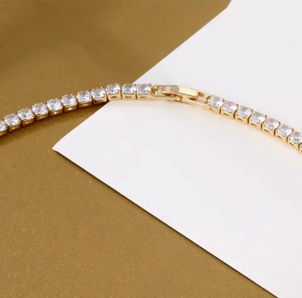 Designer Necklace Bracelet Pass Tester Iced Out Bg Moissanite Dia Hip Hop Jewelry Sier Tennis Chain_voghion.com