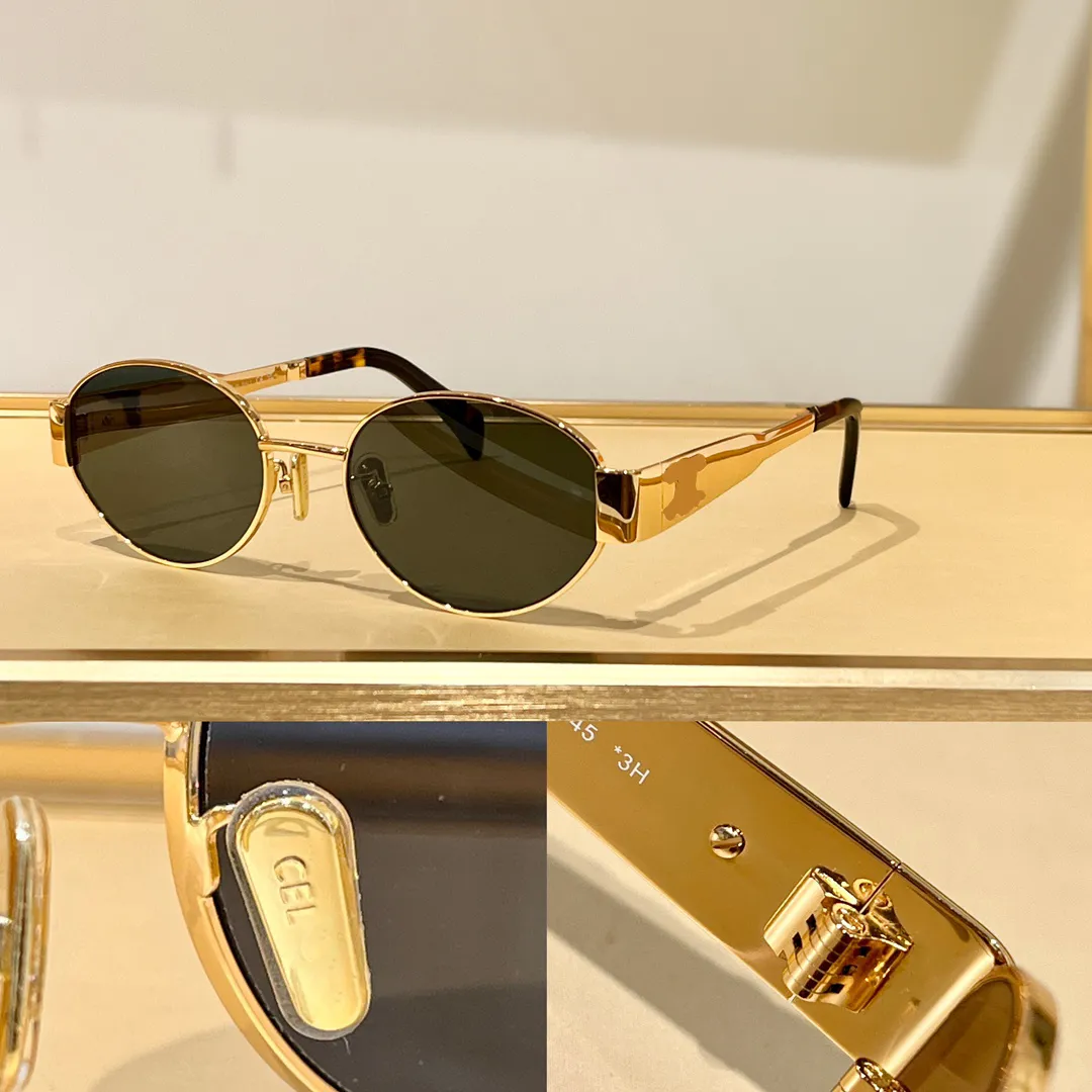 DHgate.com:Designer Metal Oval Frame Sunglasses with UV