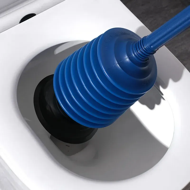 Set Toilettenkolben Hochdruckschub Starker Saugnapfbecher Mehrschichtiger Langes Griff manuelles Badezimmer Toilettendredger Clog -Entfernung