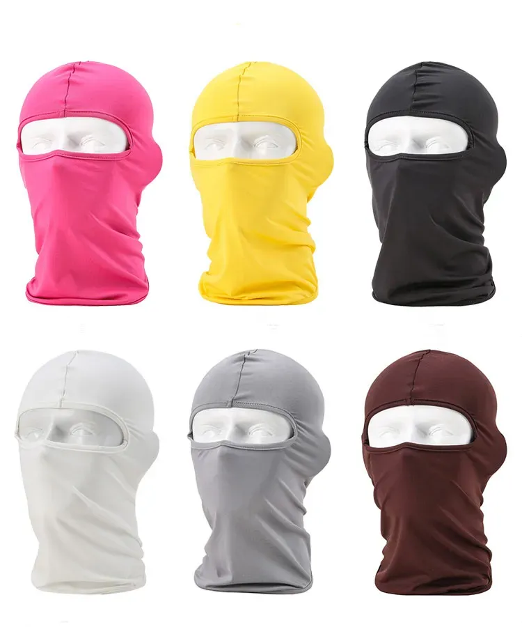 Balaclava bisiklet kapakları maskeler rüzgar geçirmez taktik ordu airsoft paintball kask astar şapkaları uV blok koruma tam yüz maskesi 11 ll